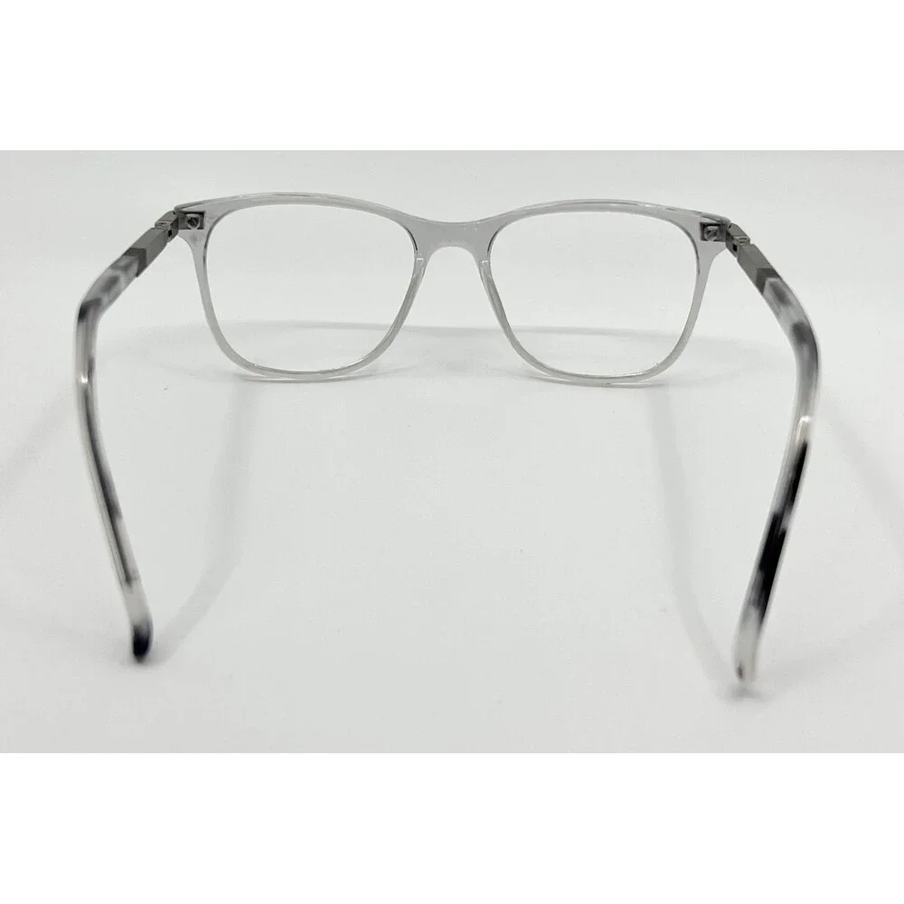 TurboFlex Eyeglasses Frames TF555 Grey Clear Square 48-16-130
